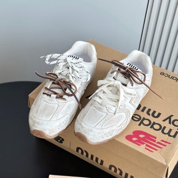 MiuMiu x New Balance NB530 Retro White Women's Sneakers - Picture 1 of 7